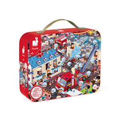 Jouet-Puzzle d'bservation les pompiers 208 pièces