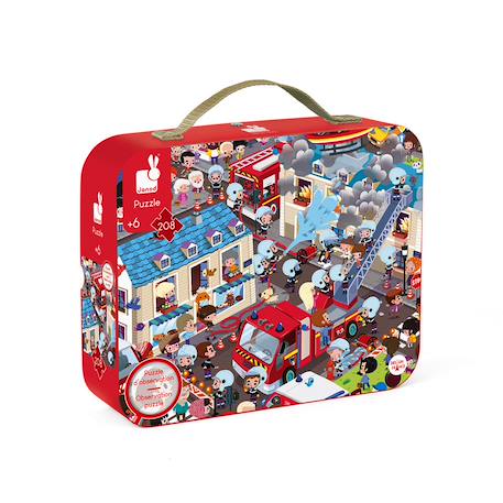 Puzzle d'bservation les pompiers 208 pièces Multicolore 1 - vertbaudet enfant 