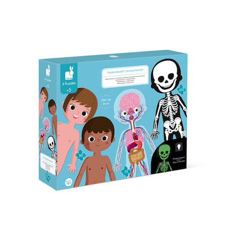 Puzzle géant le corps humain 350pièces Multicolore 1 - vertbaudet enfant 