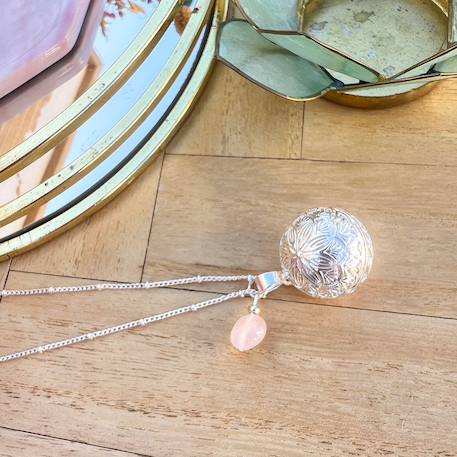 Bola de grossesse argent gravé quartz Argent 1 - vertbaudet enfant 