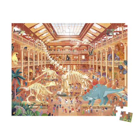 Puzzle au musée d'histoire naturelle 100 pcs Multicolore 2 - vertbaudet enfant 