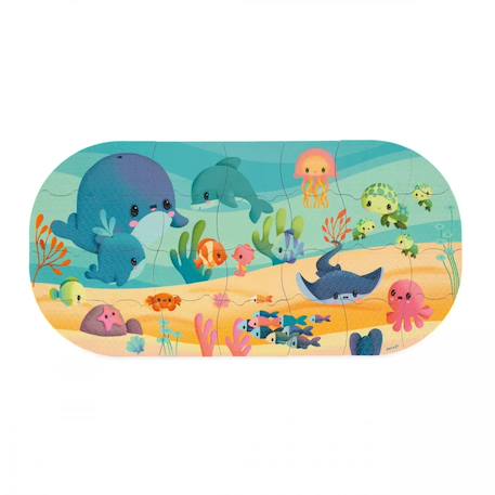 Puzzle de bain océan Multicolore 1 - vertbaudet enfant 