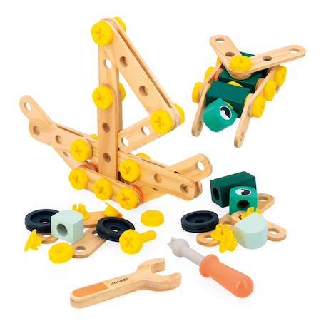 Jeu de construction en bois fsc baril 100 pcs Multicolore 1 - vertbaudet enfant 