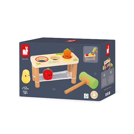 Tap tap légumes de la ferme en bois fsc Multicolore 6 - vertbaudet enfant 