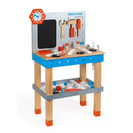 Etabli magnétique brico'kids, 40 accessoires Multicolore 1 - vertbaudet enfant 