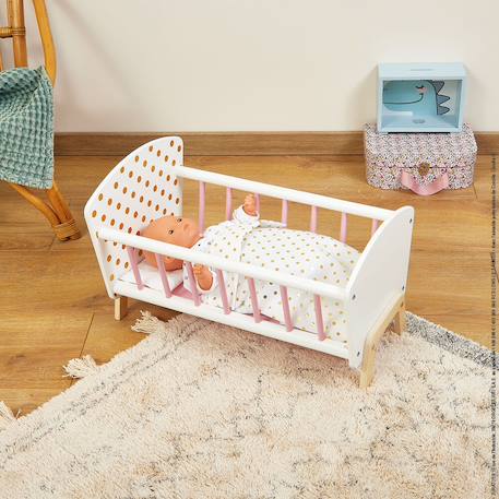 Lit pour poupées et poupons candy chic Blanc / rose 3 - vertbaudet enfant 