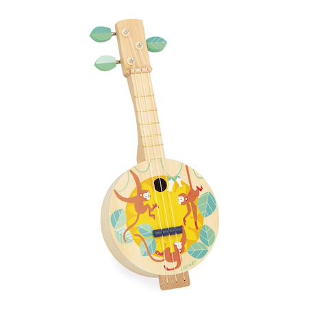 Banjo en bois fsc jungle, gioia Vert 1 - vertbaudet enfant 