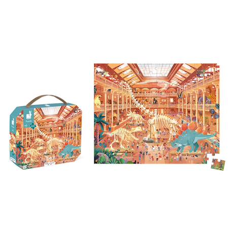 Puzzle au musée d'histoire naturelle 100 pcs Multicolore 3 - vertbaudet enfant 