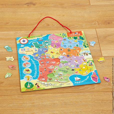 Puzzle france magnétique 93 pièces Multicolore 2 - vertbaudet enfant 