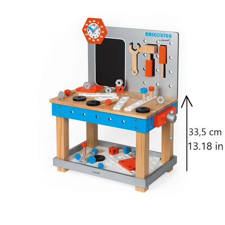 Etabli magnétique brico'kids, 40 accessoires Multicolore 4 - vertbaudet enfant 