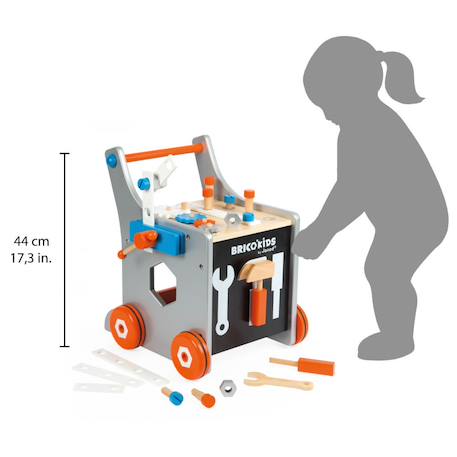 Chariot magnétique brico'kids, 25 accessoires Multicolore 4 - vertbaudet enfant 