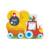 Puzzle cache-cache tracteur en bois fsc Jaune 6 - vertbaudet enfant 
