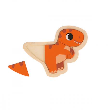 4 puzzles evolutifs dino, 2 à 5 pcs Multicolore 5 - vertbaudet enfant 