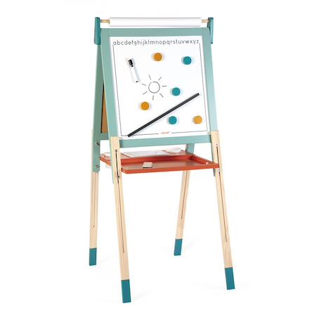 Tableau magnétique en bois double face Bleu 1 - vertbaudet enfant 