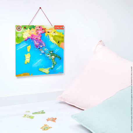 Carte d'italie magnétique 20 pièces Multicolore 2 - vertbaudet enfant 
