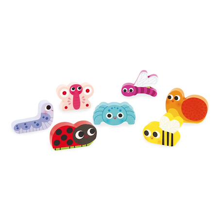 Puzzle en bois le jardin Multicolore 4 - vertbaudet enfant 