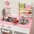 Cuisine en bois macaron, 5 accessoires Rose / blanc 2 - vertbaudet enfant 