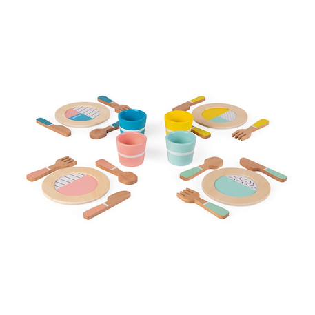 Dinette en bois Multicolore 1 - vertbaudet enfant 