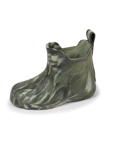 Bottes de pluie basses en caoutchouc confortables résistantes légères Camouflage+Multico 6 - vertbaudet enfant 