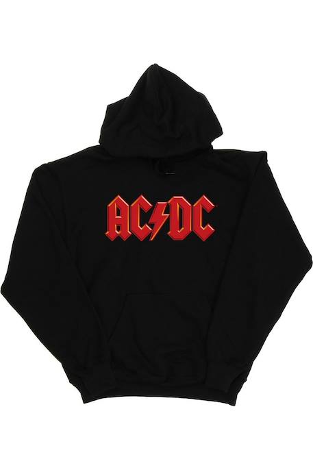 Ac/dc sweat à capuche coton Noir 1 - vertbaudet enfant 