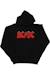 Ac/dc sweat à capuche coton Noir 1 - vertbaudet enfant 