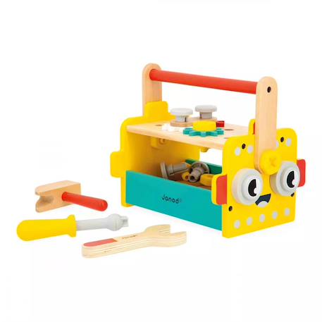 Boite à outils en bois fsc Multicolore 1 - vertbaudet enfant 