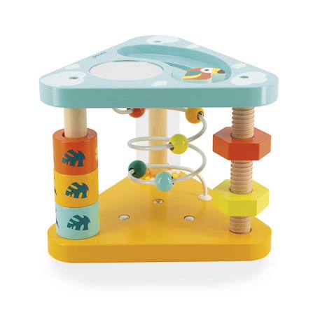 Triangle multi-activités tropik en bois fsc Multicolore 5 - vertbaudet enfant 