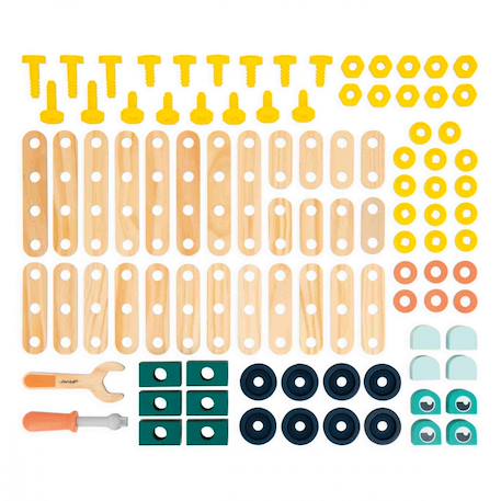 Jeu de construction en bois fsc baril 100 pcs Multicolore 6 - vertbaudet enfant 