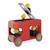 Camion de pompiers en bois fsc Rouge 5 - vertbaudet enfant 