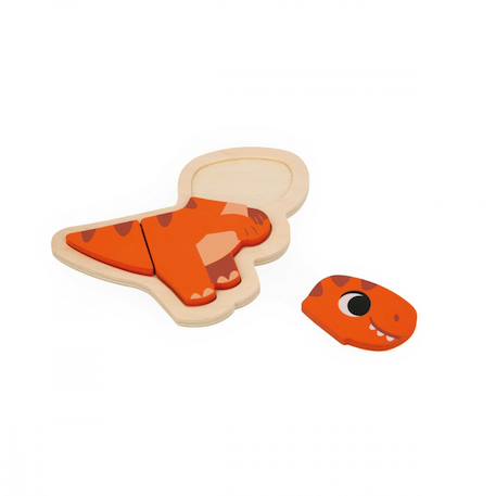 4 puzzles evolutifs dino, 2 à 5 pcs Multicolore 4 - vertbaudet enfant 