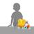Puzzle cache-cache tracteur en bois fsc Jaune 2 - vertbaudet enfant 