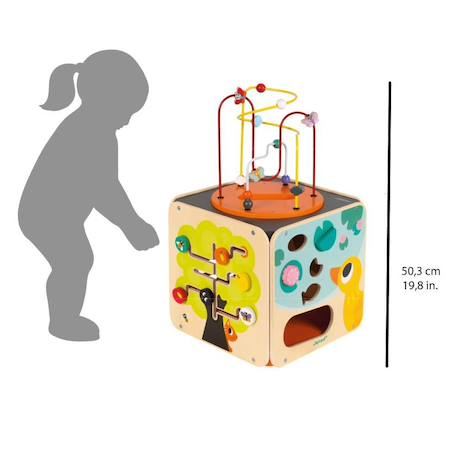 Maxi looping multi-activités en bois Multicolore 5 - vertbaudet enfant 