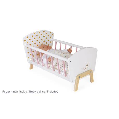 Lit pour poupées et poupons candy chic Blanc / rose 1 - vertbaudet enfant 