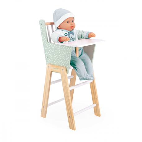 Chaise haute pour poupées et poupon zen Vert 1 - vertbaudet enfant 