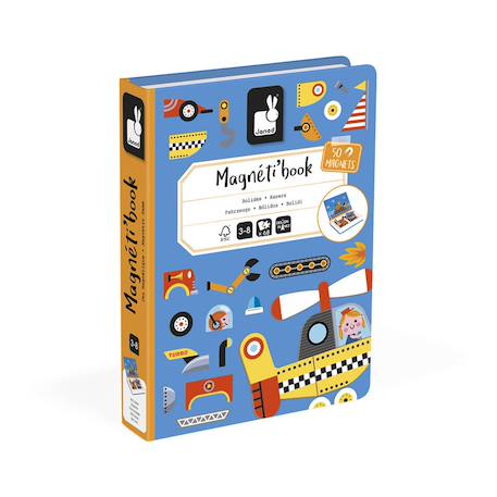 Magnéti'book bolides, 50 magnets Bleu 1 - vertbaudet enfant 