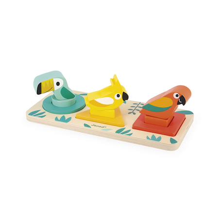 Mes premières formes tropik en bois fsc Multicolore 4 - vertbaudet enfant 