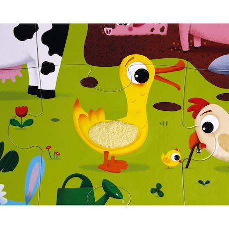 Puzzle tactile la ferme 20 pièces Multicolore 5 - vertbaudet enfant 