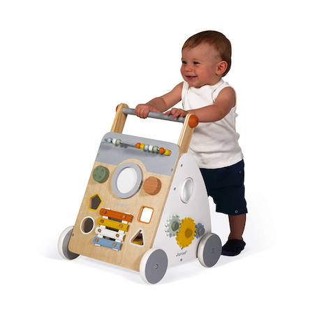 Chariot multi-activités sweet cocoon Blanc / gris 4 - vertbaudet enfant 