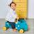 Porteur en bois hippo Bleu / jaune 2 - vertbaudet enfant 