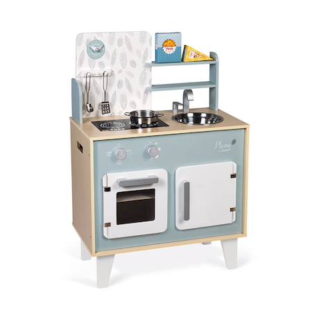 Cuisine en bois plume Bois / gris-bleu 1 - vertbaudet enfant 