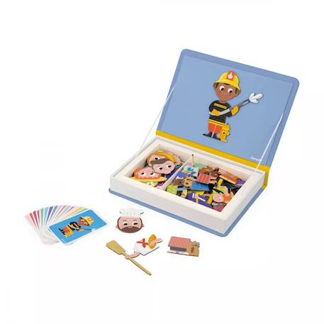 Jeu magnétique magneti'book metiers Multicolore 2 - vertbaudet enfant 