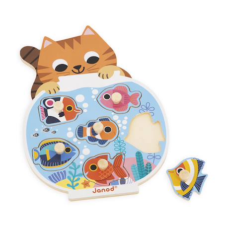 Puzzle aquarium 6 pièces Multicolore 3 - vertbaudet enfant 