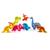 Chunky puzzle dinosaures 7 pièces Multicolore 2 - vertbaudet enfant 