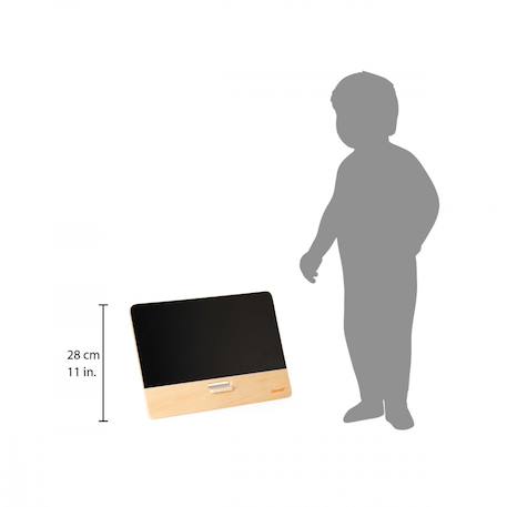 Tableau noir intemporel en bois fsc Noir 6 - vertbaudet enfant 
