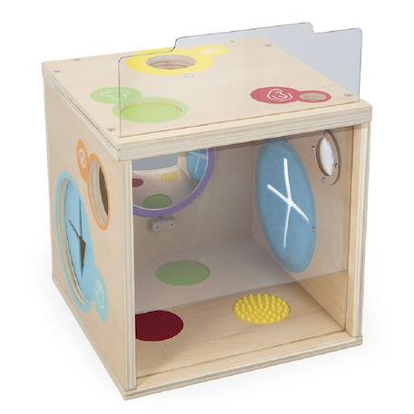 Cube d'activité - Montessori - 6 en 1 - Bois multicolore - Pour bébés à partir de 12 mois - Mixte Cube d'activité - Montessori - 6 en 1 - Bois multicolore - Pour bébés à partir de 12 mois - Mixte