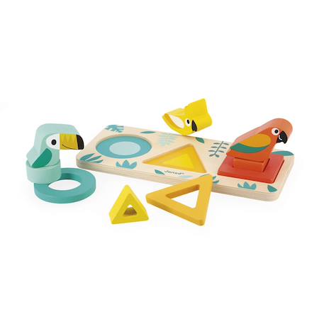 Mes premières formes tropik en bois fsc Multicolore 5 - vertbaudet enfant 
