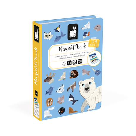Jeu magnétique magneti'book animaux polaires Multicolore 1 - vertbaudet enfant 