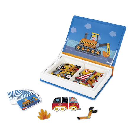 Magnéti'book bolides, 50 magnets Bleu 3 - vertbaudet enfant 