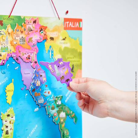 Carte d'italie magnétique 20 pièces Multicolore 3 - vertbaudet enfant 