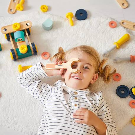 Jeu de construction en bois fsc baril 100 pcs Multicolore 2 - vertbaudet enfant 